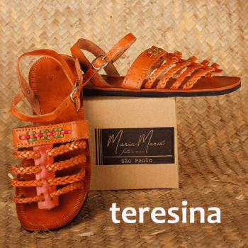 Sandália Rasteira de Couro - Teresina