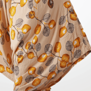 Vestido Gaia (vestido de buracos) Estampado em Linho