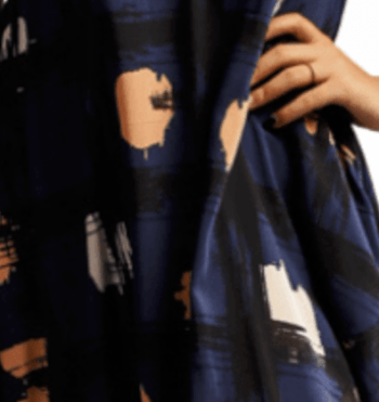 Vestido Gaia (vestido de buracos) Estampado em Linho