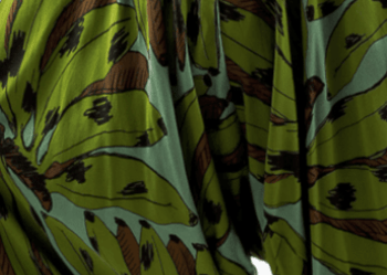 Vestido Gaia (vestido de buracos) Estampado em Linho